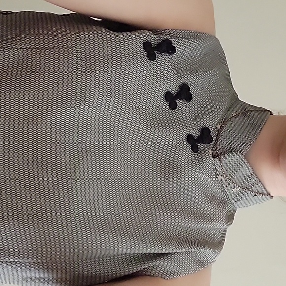 Green patterned Japanese style top - Picture 1 of 8